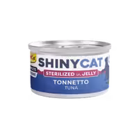کنسرو گربه بالغ مدل Shiny ماهی تن در ژله برند Gim Cat جیم کت 70 گرمی