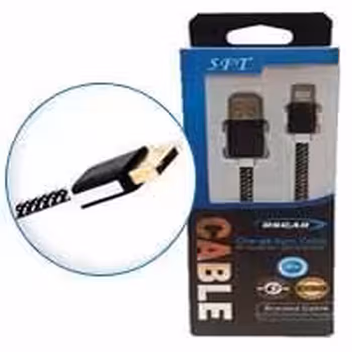 کابل شارژ و دیتا میکرو،فست،پورت نارنجی،پک مقوایی