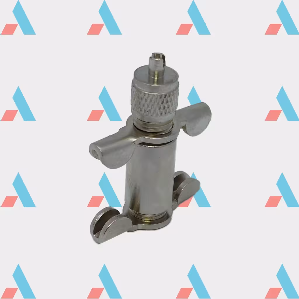 شیر سرویس شارژ گاز استیل کد 05050009