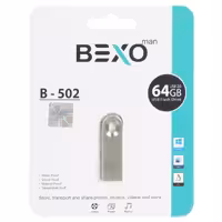 فلش 64 گیگ BEXO مدل B-502 – نقره ای
