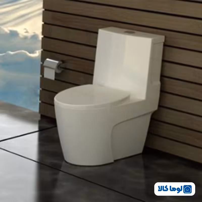توالت فرنگی گلسار مدل پلاتوس 76 واش داون آکس 25 و 19 درجه یک