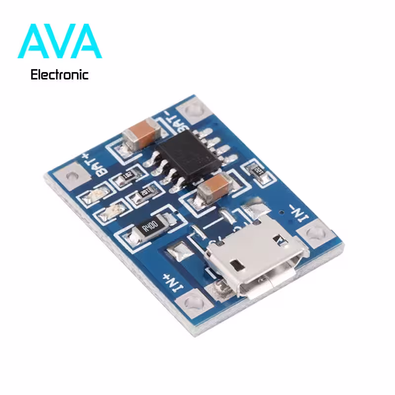 ماژول TP4056 شارژر باتری های لیتیومی 1A با رابط Micro USB