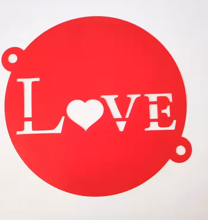 شابلون روی کیک  ILOVE YOU