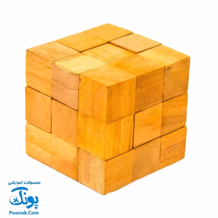 بازی فکری چوبی مدل مکعب سومار (بدون جعبه)