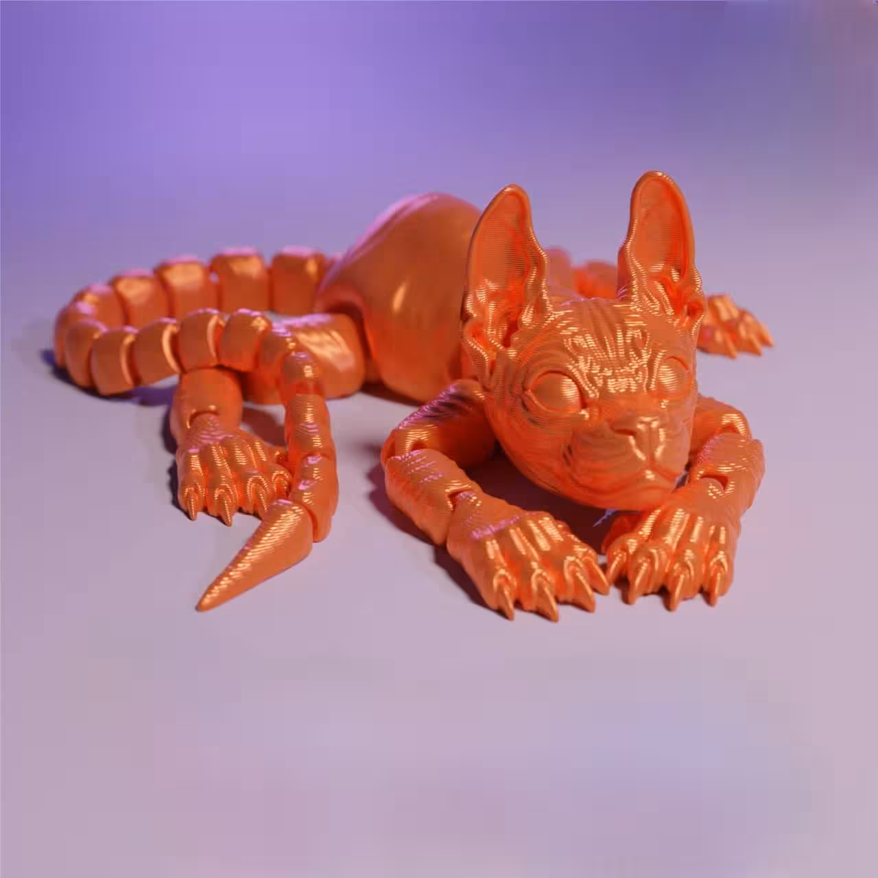 مدل سه بعدی گربه متحرک (STL)