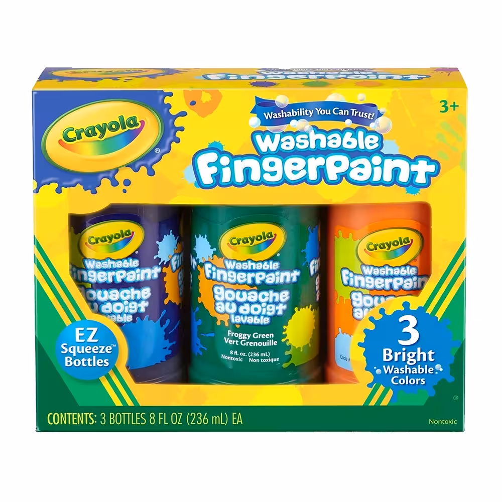 رنگ انگشتی 3 رنگ قابلشستشو کرایولا Crayola
