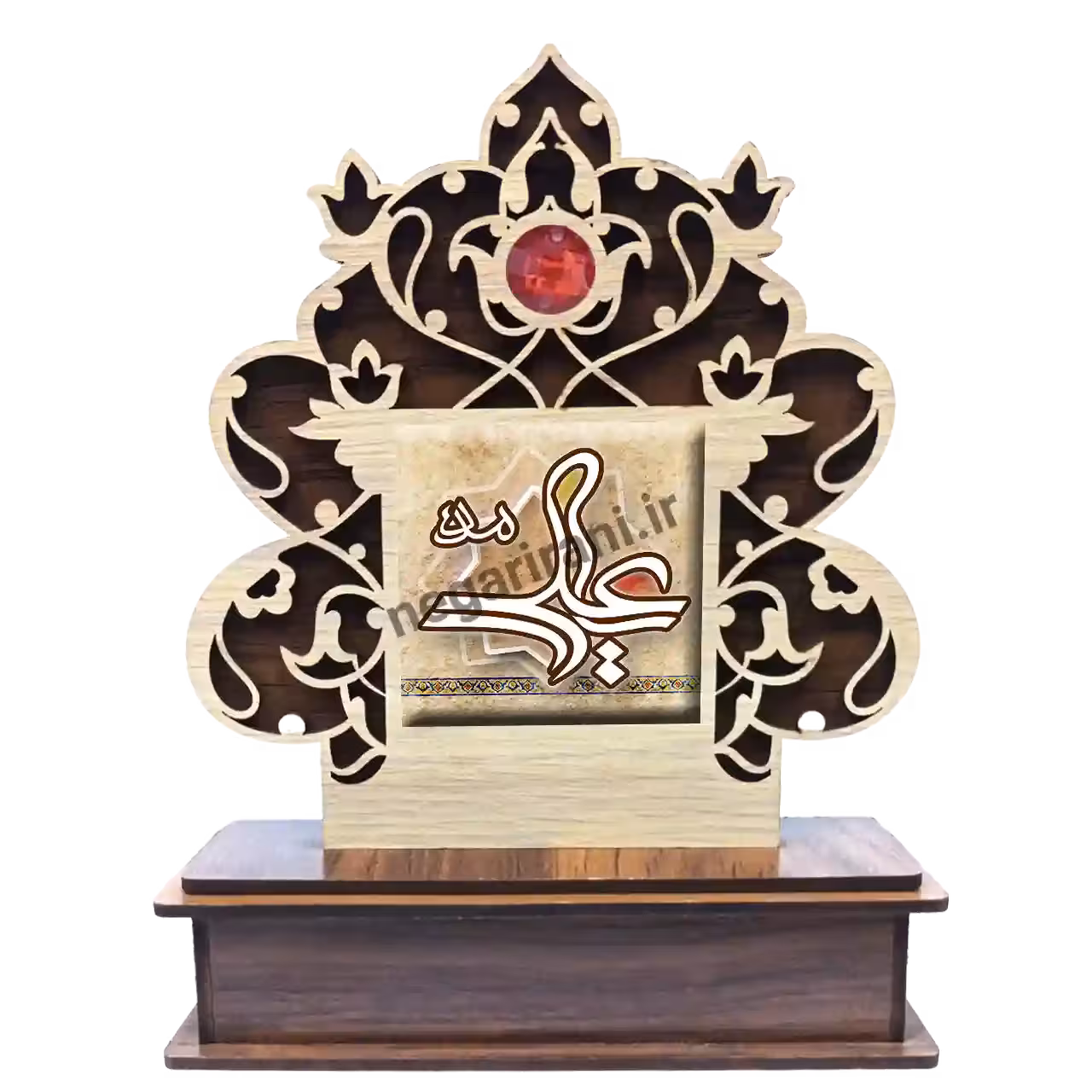 تندیس کاشی گلدار ملک علی 2D 35