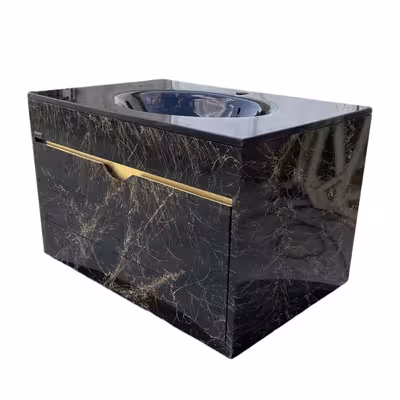 ست کابینت و روشویی سیتکا مدل GL-003 به همراه آینه و باکس و اتاژور