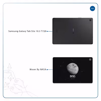 برچسب پوششی ماهوت مدل Moon-By-NASA مناسب برای تبلت سامسونگ Galaxy Tab S5e 10.5 2019 T720