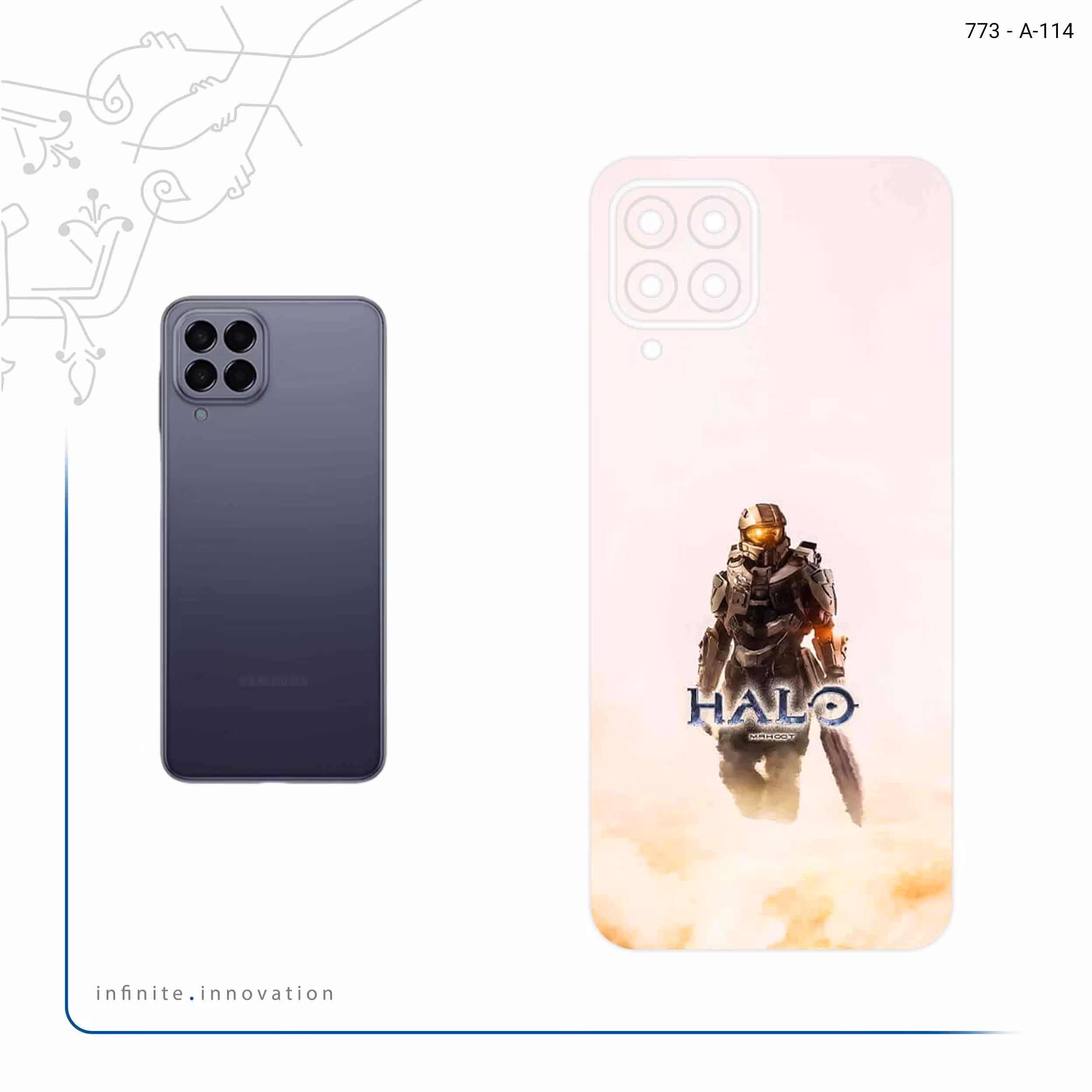 برچسب پوششی ماهوت مدل Halo Game Series مناسب برای گوشی موبایل سامسونگ Galaxy M33