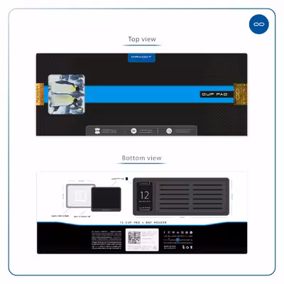 زیر لیوانی ماهوت مدل Penguin بسته 12 عددی