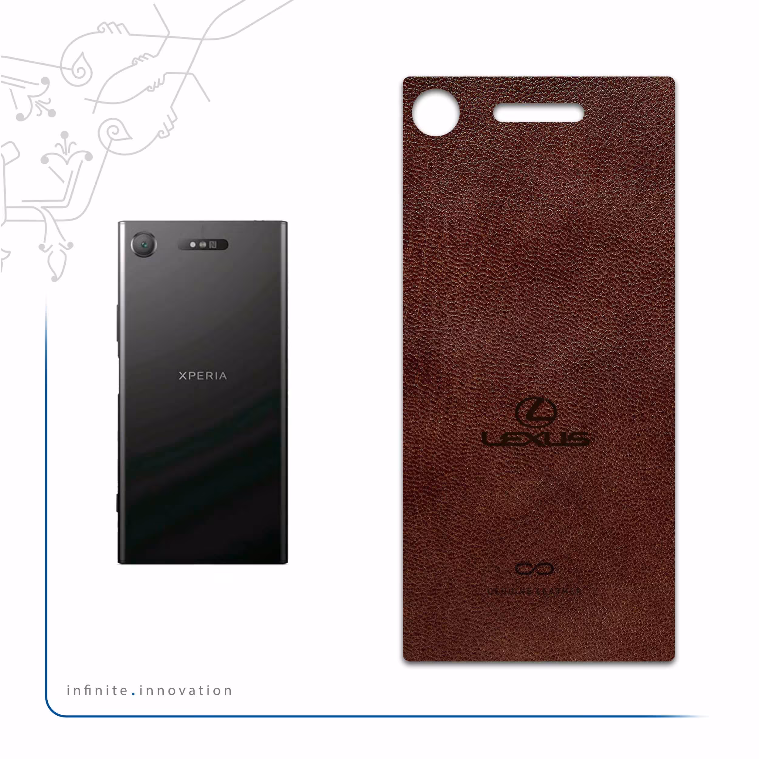 برچسب پوششی ماهوت مدل NL-LXS مناسب برای گوشی موبایل سونی Xperia XZ1