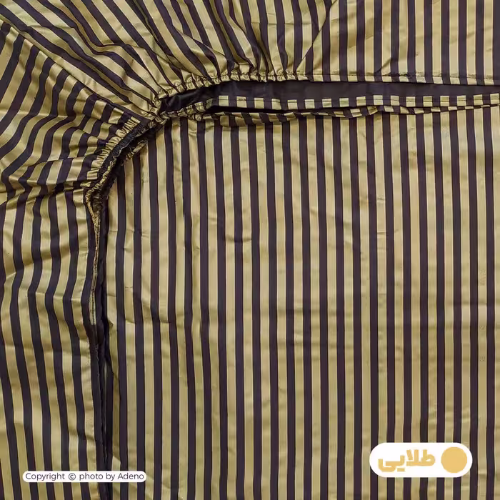 ملحفه آدنو مدل راه راه کد MB01 دونفره سایز 160x200 سانتی متر 