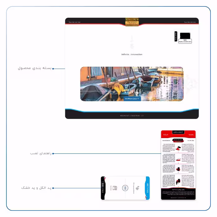 برچسب پوششی ماهوت مدل Venice City مناسب برای تبلت اپل iPad Pro 12.9 (GEN 3) 2018 A2014