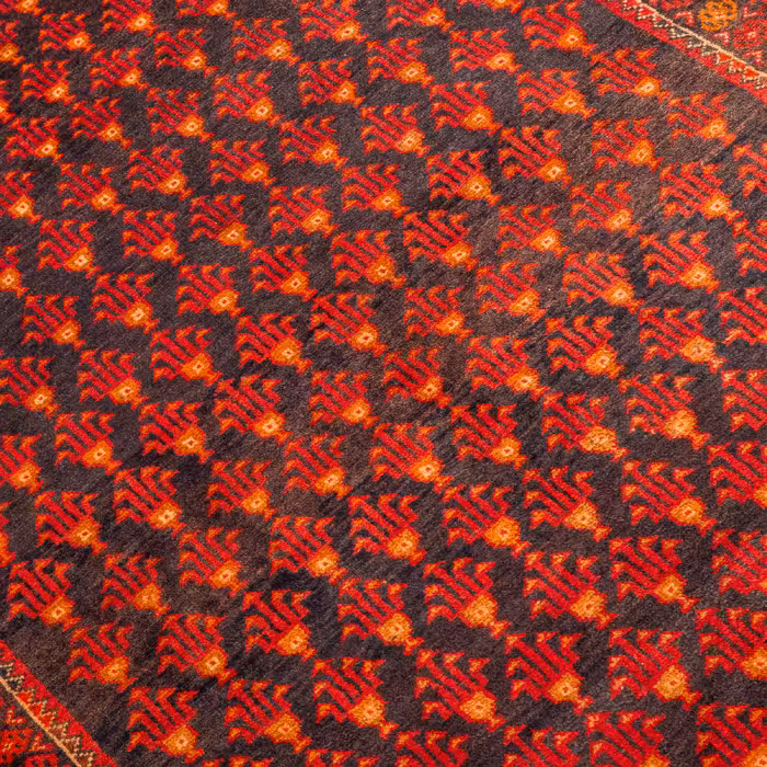 فرش دستبافت دو و نیم متری مدل نقشه بلوچ  کد 33.1857