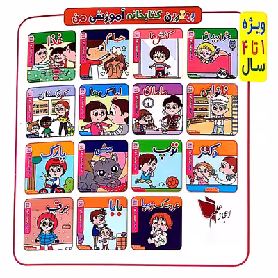 کتاب بهترین کتابخانه آموزشی من کودکستان اثر پل باتل انتشارات اعجاز علم