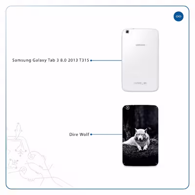 برچسب پوششی ماهوت مدل Dire Wolf مناسب برای تبلت سامسونگ Galaxy Tab 3 8.0 2013 T315