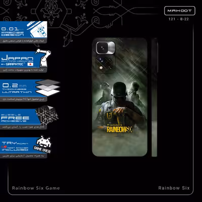 برچسب پوششی ماهوت مدل Rainbow_Six_Game-FullSkin مناسب برای گوشی موبایل شیائومی Redmi Note 11 Pro Plus 5G