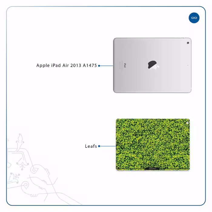 برچسب پوششی ماهوت مدل Leafs مناسب برای تبلت اپل iPad Air 2013 A1475