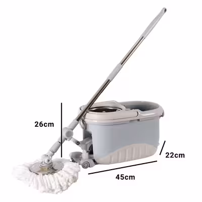 ست سطل و زمین شوی چرخشی پدال دار مدل 4500