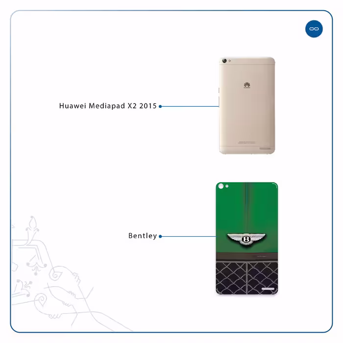 برچسب پوششی ماهوت مدل Bentley مناسب برای تبلت هوآوی Mediapad X2 2015