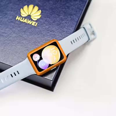 برچسب ماهوت طرح Matte-Orange مناسب برای ساعت هوشمند هوآوی Watch Fit 2
