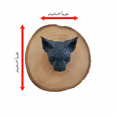 دیوارکوب چوبی آرت تکنو مدل گربه کد W04