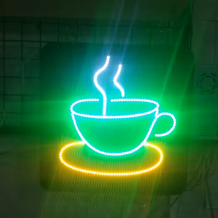 تابلو ال ای دی مدل فنجان قهوه