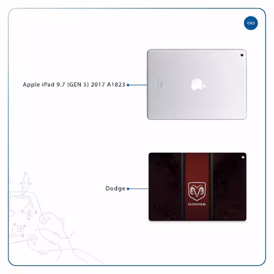 برچسب پوششی ماهوت مدل Dodge مناسب برای تبلت اپل iPad 9.7 (GEN 5) 2017 A1823
