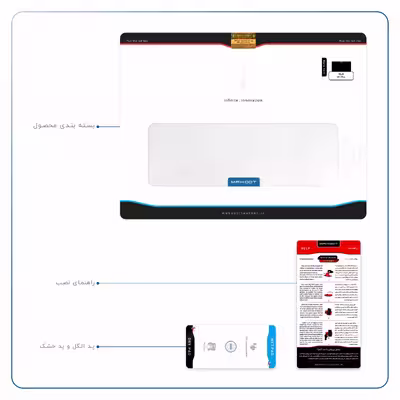 برچسب پوششی ماهوت مدل Matte-White مناسب برای تبلت جی ال ایکس W11 Plus