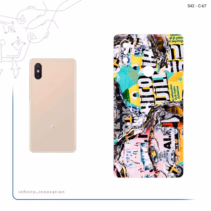 برچسب پوششی ماهوت مدل Collage of Teared Paper مناسب برای گوشی موبایل شیائومی Mi 8 SE