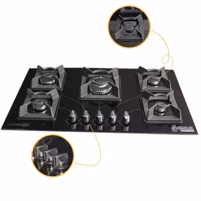 اجاق گاز صفحه ای آذرلوکس مدل G05NE-C3B