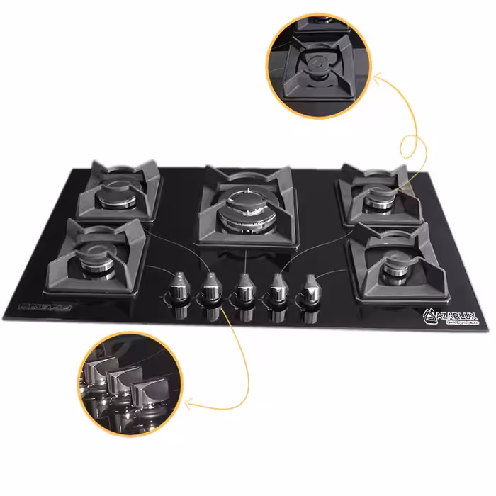 اجاق گاز صفحه ای آذرلوکس مدل G05NE-C3B