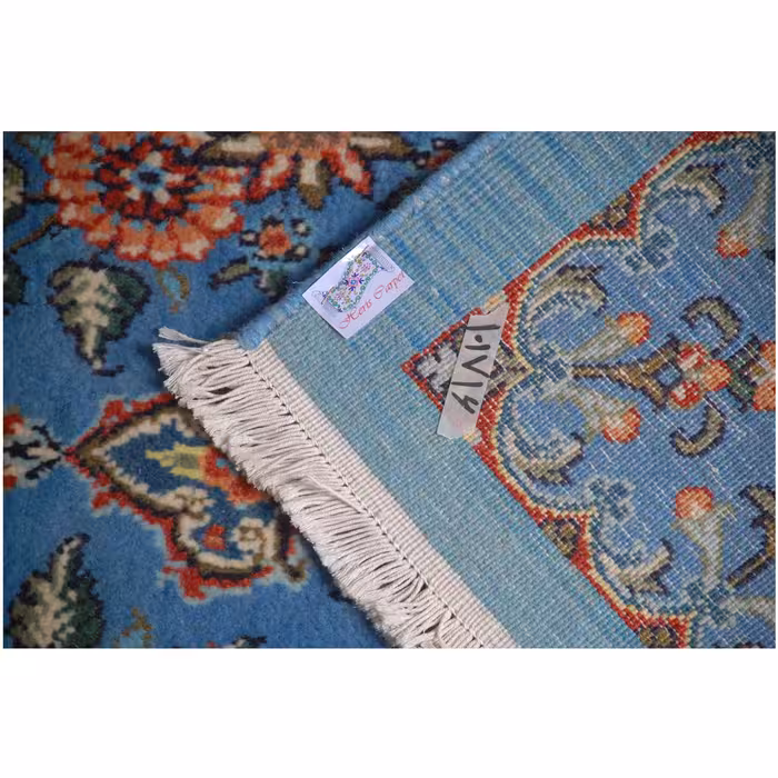 فرش دستبافت یک و نیم متری فرش هریس کد 101716