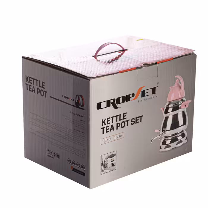 ست کتری و قوری کروپ ست مدل B_701 به همراه وارمر