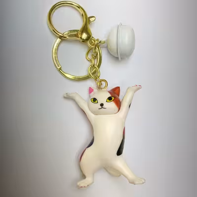 جاکلیدی مدل سیلیکونی طرح گربه خال خالی