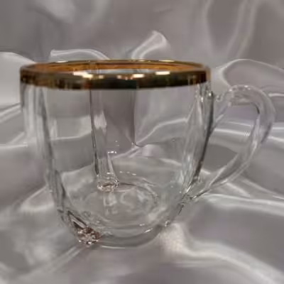 فنجان مدل Sirbik لب طلایی بسته 6 عددی