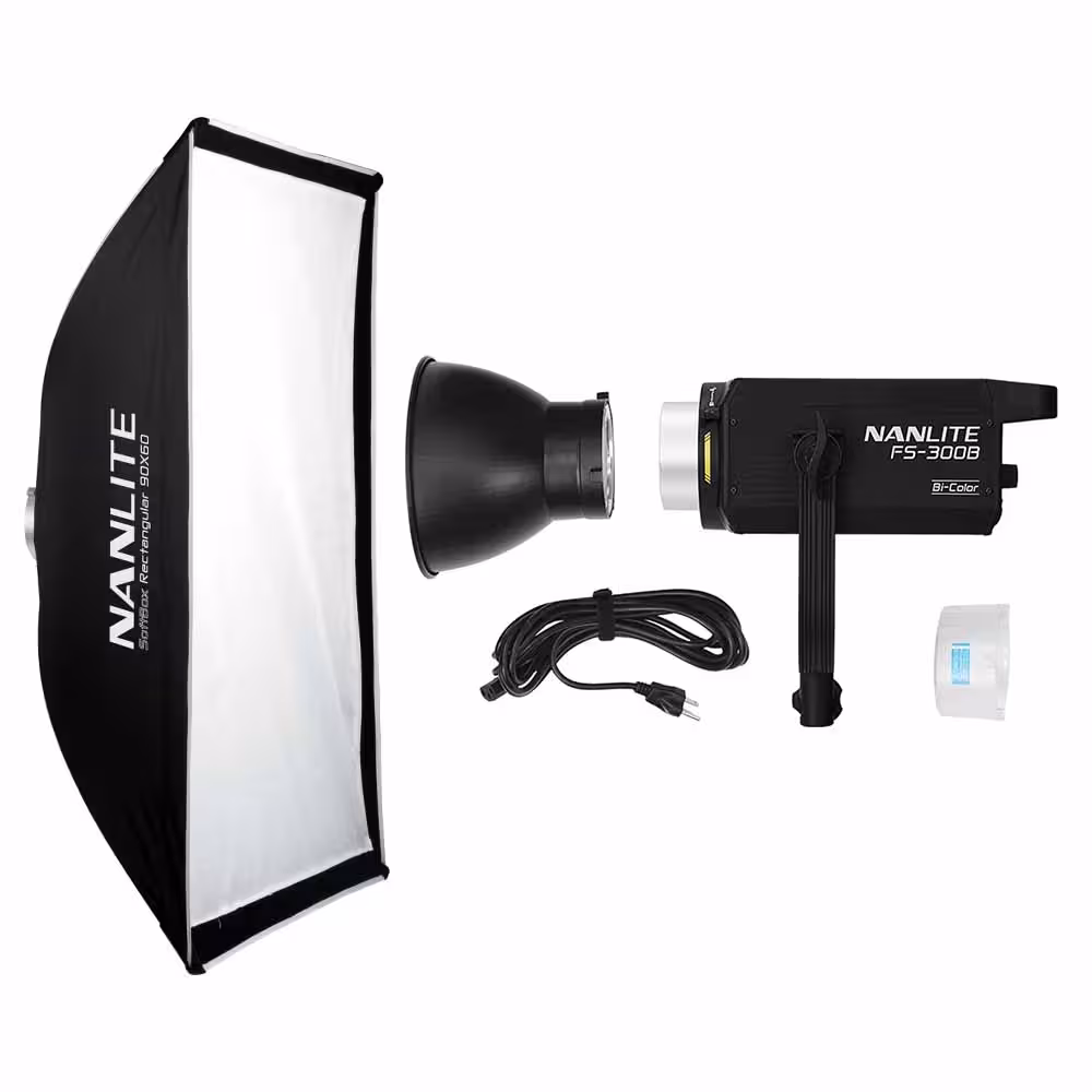کیت نور ثابت نانلایت FS-300B به همراه سافت باکس 60×90