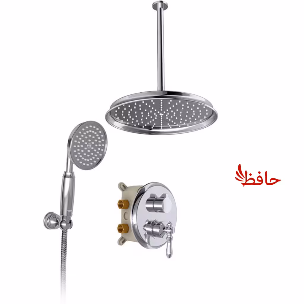 شیر حمام توکار شودر مدل زیگموند کروم تیپ 3 ABS