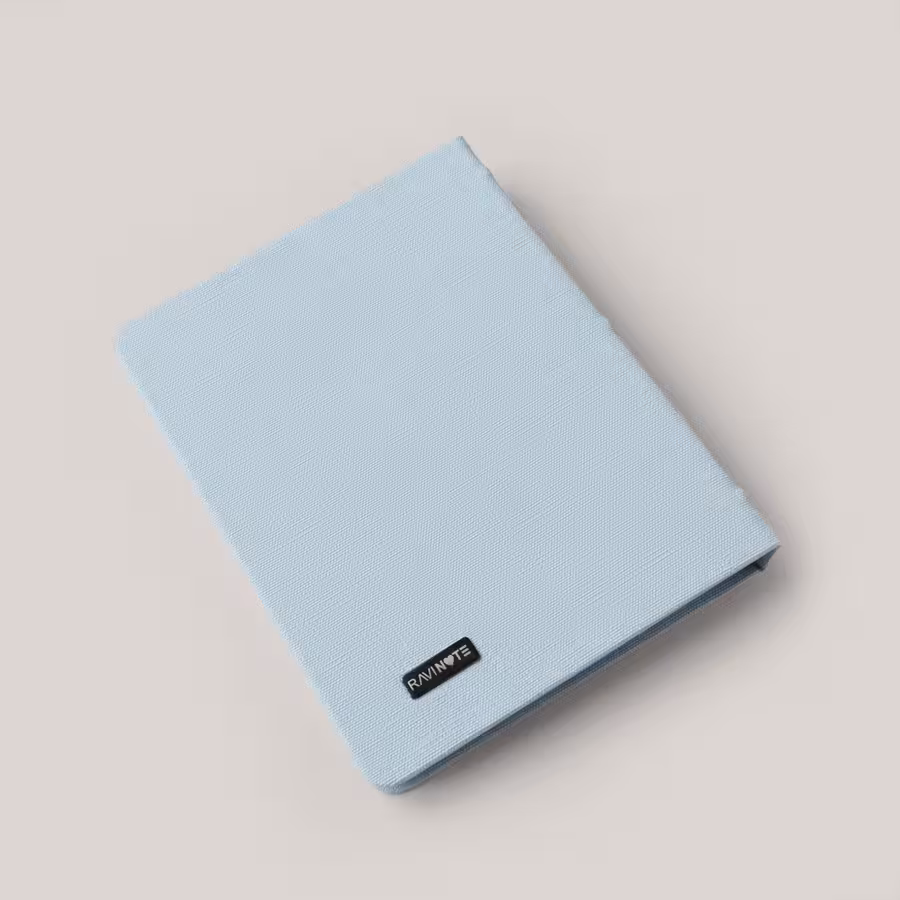 کلاسور 20 حلقه A5 چرم آبی راوی نوت (RAVINOTE)