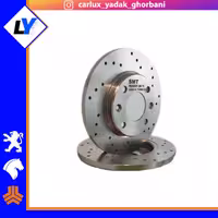 دیسک چرخ جلو 206 تیپ2 سوراخدار توربو برند اس ام تی