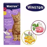 بستنی گربه وینستون 8عددی گوشت و پنیر بسته بندی جدید