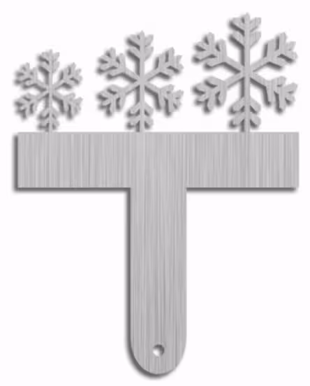 بودکور شانه شکلات استيل بزرگ طرح برف 240051