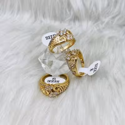 انگشتر آبکاری طلا1