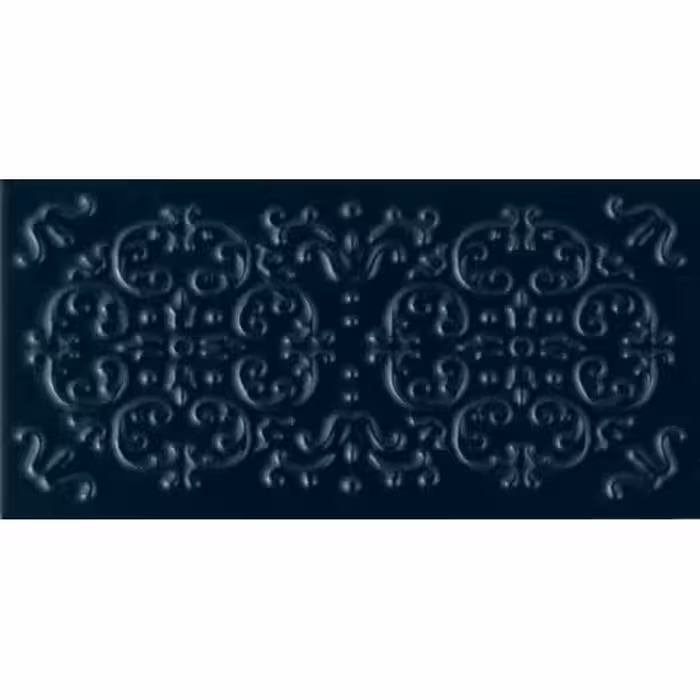 کاشی فخار رفسنجان مدل استنلی آبی تیره 20*10