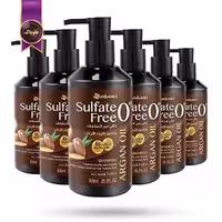 6 عدد شامپو مو واشامی washami مدل بدون سولفات آرگان sulfate free argan حجم 800 میلی لیتر   (اورجینال)