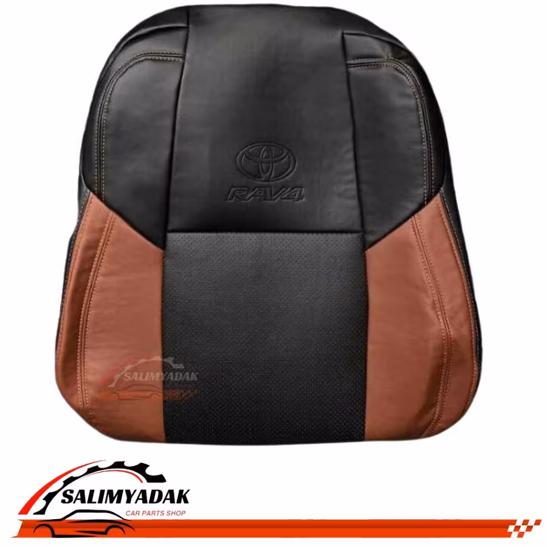 روکش صندلی تویوتا رافور (RAV4) چرم رنگ مشکی مارون