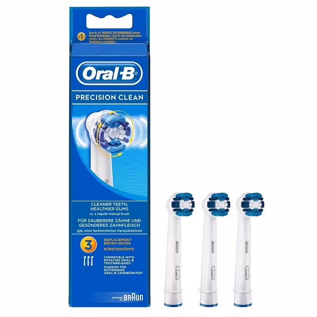 سری یدک مسواک برقی اورال-بی مدل Precision Clean بسته 3 عددی