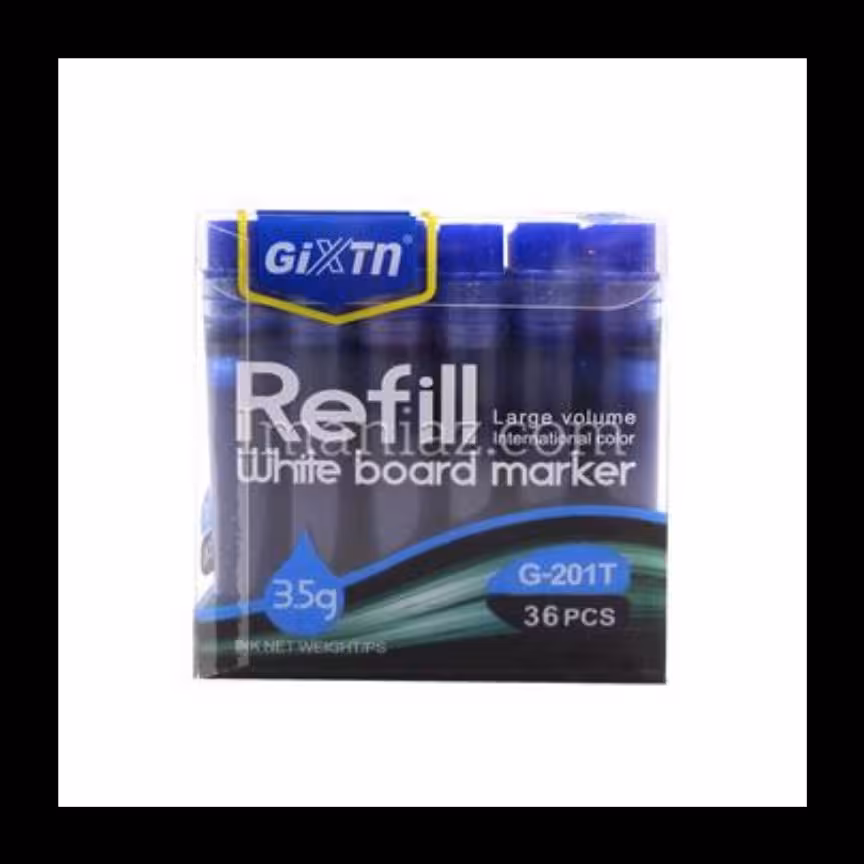 یدک ماژیک وایت برد شارژی جکستین بسته36 عددی رنگ آبی 