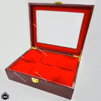 جعبه ساعت طرح چوب 6عددی Watch Box 0319